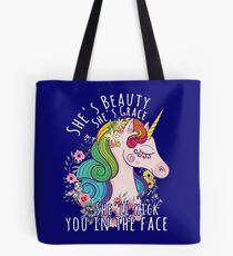 She's beauty she's grace Tote Bag