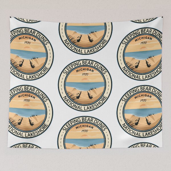 Item preview, Sleeping Bear Dunes National Lakeshore Michigan Badge designed and sold by KrisSidDesigns.