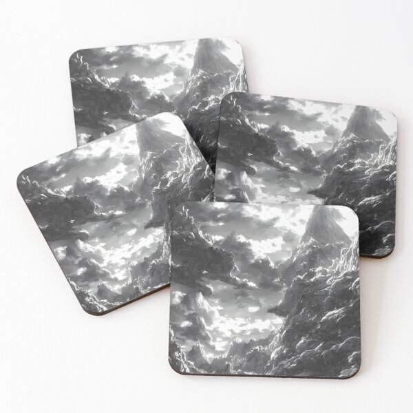 Item preview, Monocrome Fantasy Landscape  designed and sold by Art-of-AI.
