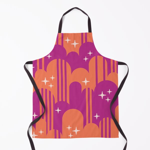 Vista previa del artículo con la obra «Retro Geometric Cloud Design Orange and Magenta», diseñado y vendido por tonymagnerart.