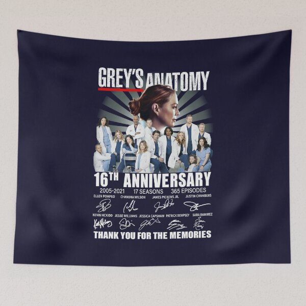 Artikelvorschau, Grey's A N A T O M Y 16th Anniversary 2005 2021 17 Seasons Signatures Vielen Dank für die Erinnerungen entworfen und verkauft von diltspolackb.