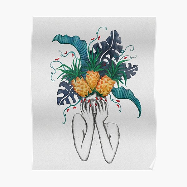Pineapples are in my head Poster