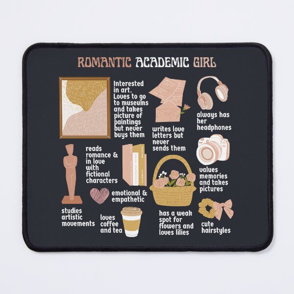 Item preview, Romantic academic girl - Dark background designed and sold by Athenasgirl.