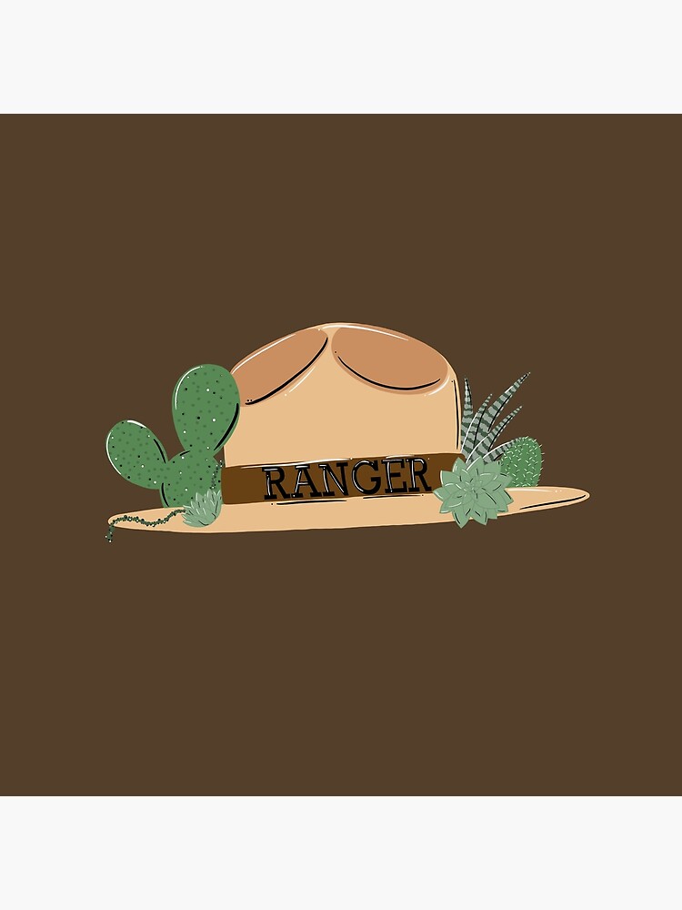 Park Ranger Hat Florals  Sticker for Sale by ChromaCass