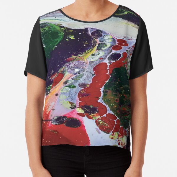 Cellular Chiffon Top