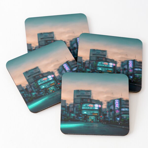 Item preview, Tokyo City Street View With Neon signs / Tokyo, Japan designed and sold by Unwind-Art-Work.