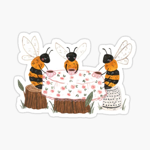 Item preview, Bees Having Tea designed and sold by Ash-Elizabeth.