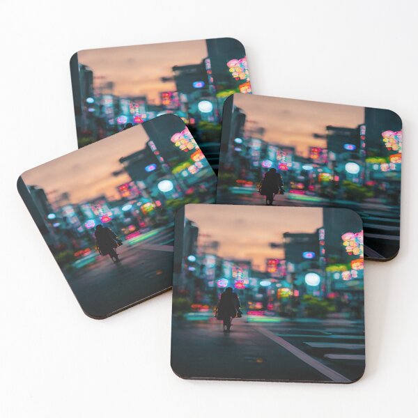 Item preview, Tokyo City Street View With Neon signs / Tokyo, Japan designed and sold by Unwind-Art-Work.