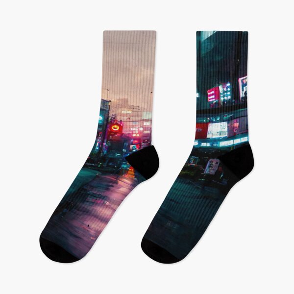 Item preview, Tokyo City Street View With Neon signs / Tokyo, Japan designed and sold by Unwind-Art-Work.