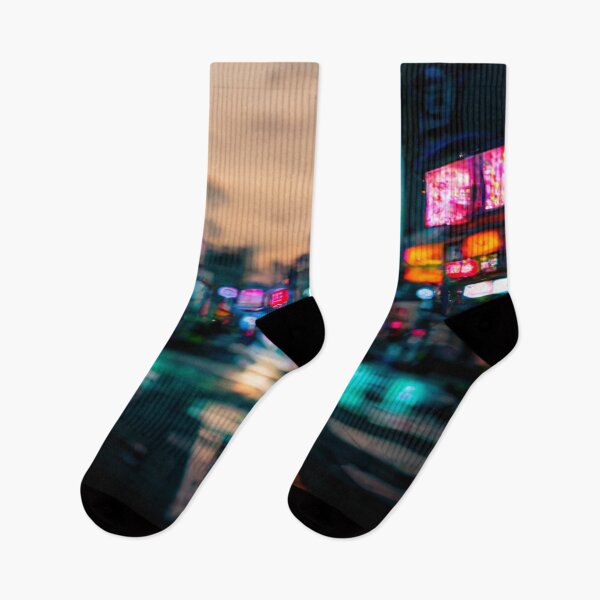 Item preview, Tokyo City Street View With Neon signs / Tokyo, Japan designed and sold by Unwind-Art-Work.