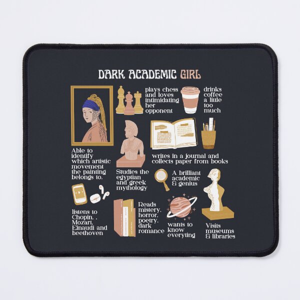 Item preview, Dark academic girl - Dark background designed and sold by Athenasgirl.