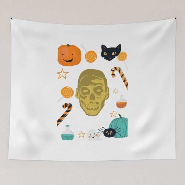 Aperçu de l'œuvre halloween scary pumpkin head créée et vendue par SilverOrGold.