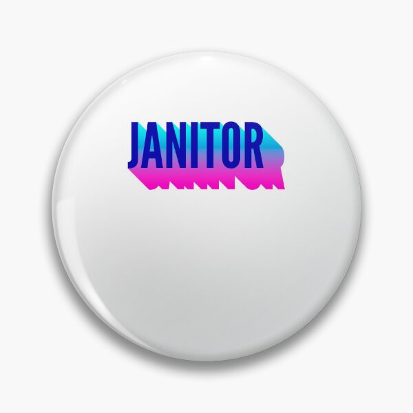 Item preview, Janitor With Long Gradient Shadow designed and sold by SVPOD.