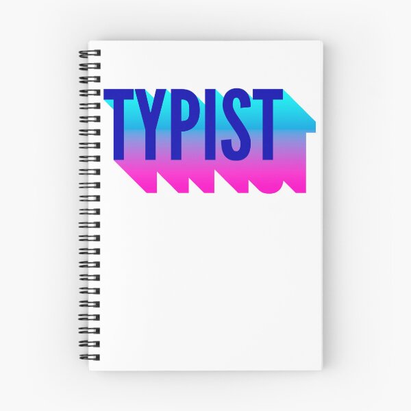 Item preview, Typist With Long Gradient Shadow designed and sold by SVPOD.