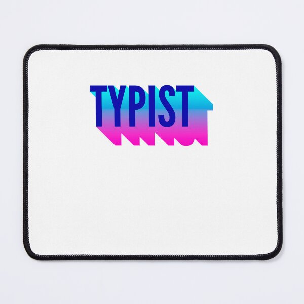 Item preview, Typist With Long Gradient Shadow designed and sold by SVPOD.