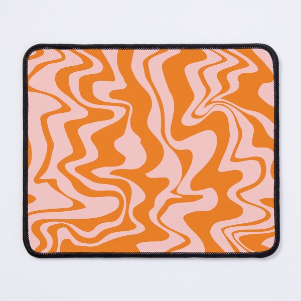 Item preview, Swirled Orange and Pink Lines Print designed and sold by CreativeDelco.