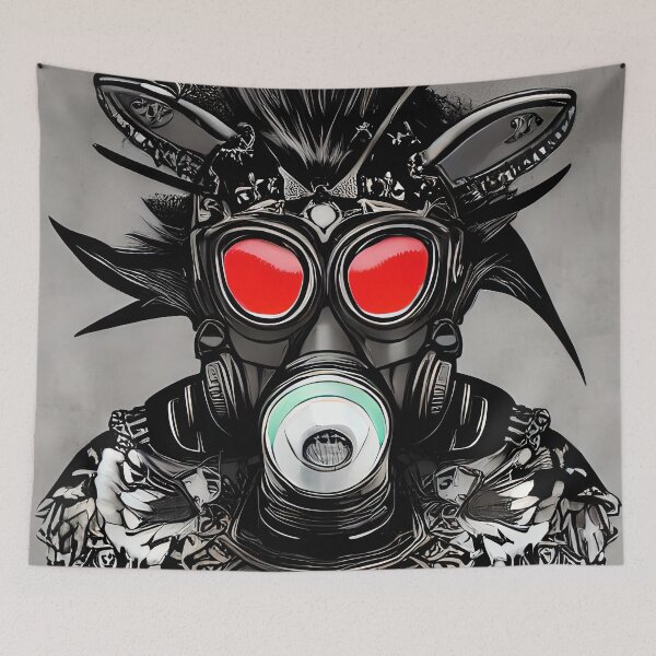 Item preview, Steampunk gas mask punk designed and sold by HellsBrew.