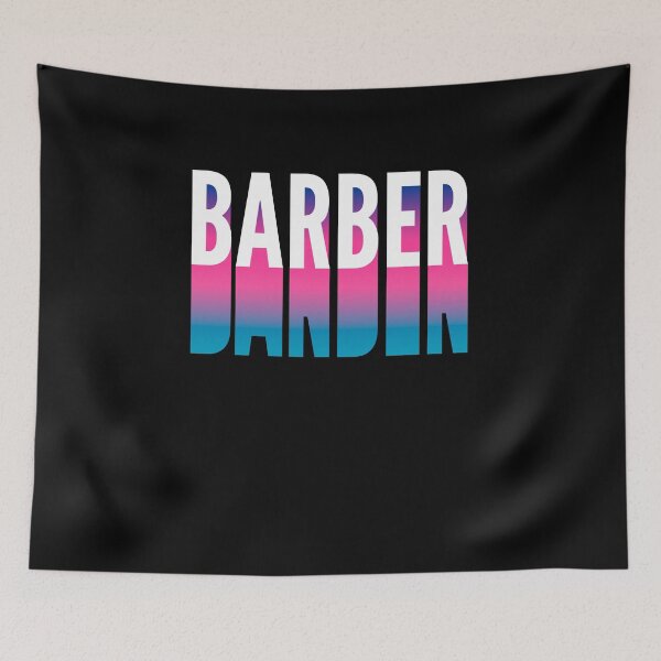 Item preview, Barber With Long Gradient Shadow designed and sold by SVPOD.