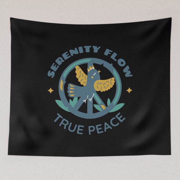 Item preview, Serenity flow true peace bird designed and sold by bolkibox.