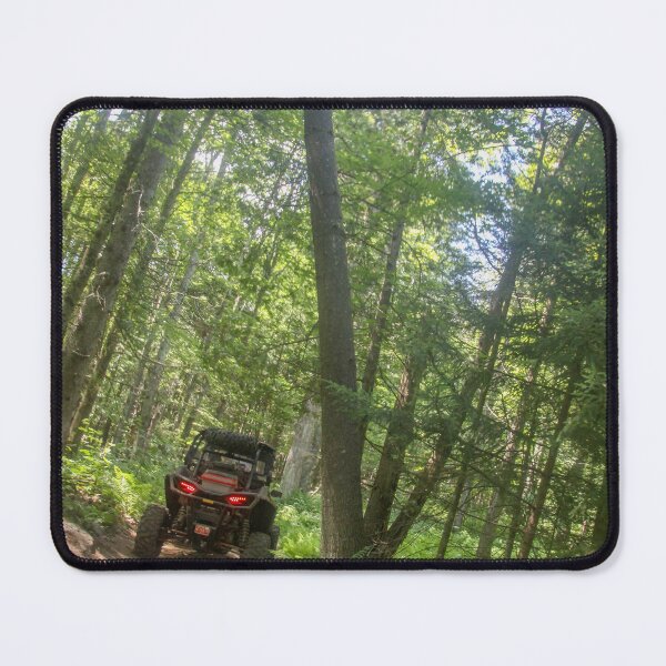 Item preview, Wheeler on trail, going under fallen tree designed and sold by Katherine Rose.