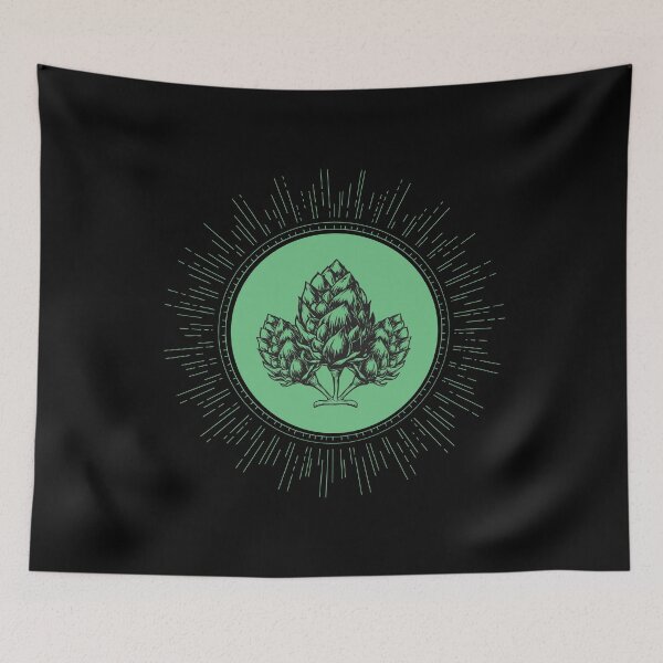 Item preview, Homebrewing Three Beer Hops In Frame designed and sold by OldCamp.