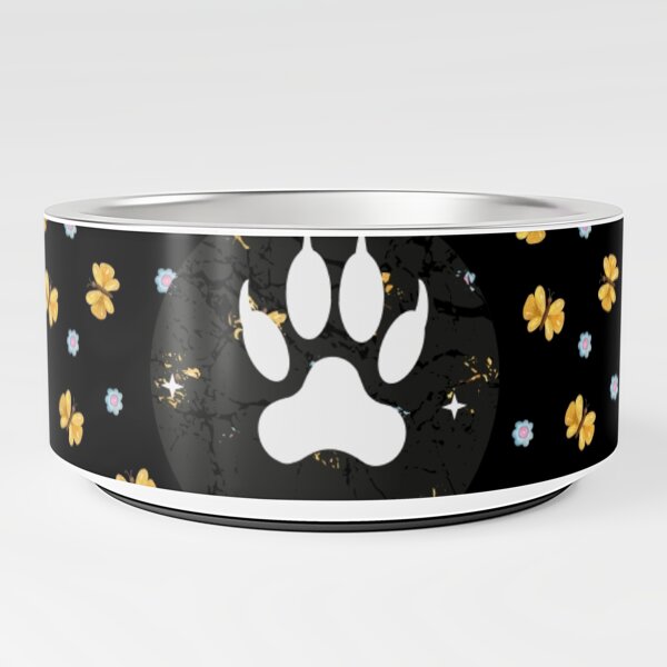 Big Foot/Paws/Butterflies Pet Bowl
