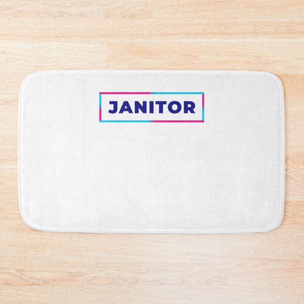 Item preview, Janitor retro colorful frame designed and sold by SVPOD.