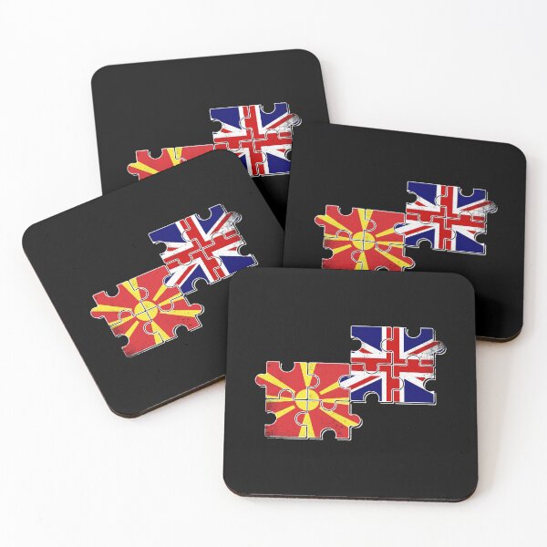 Artikelvorschau, Nordmazedonien Großbritannien Flagge Nordmazedonier Brite entworfen und verkauft von max-it-out.
