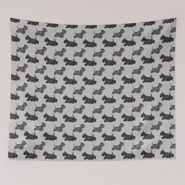 Item preview, Scottish Terrier Repeat Pattern designed and sold by Amber Westwood.