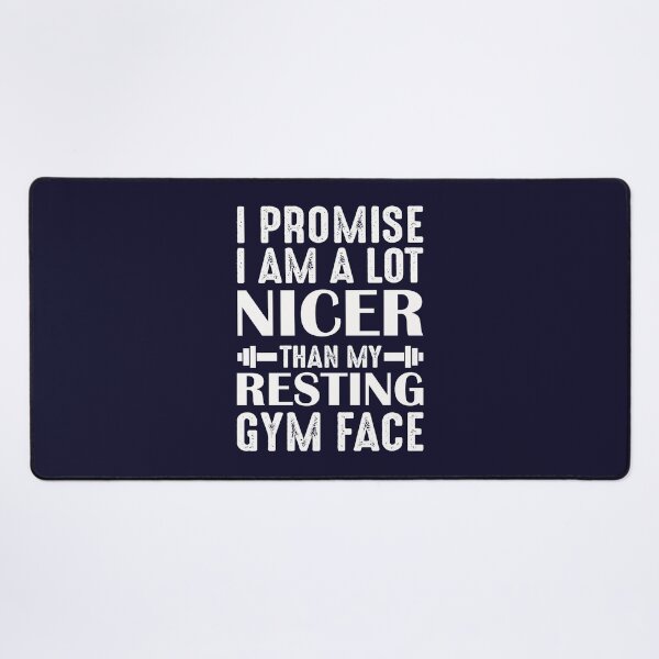 Artikelvorschau, Ich verspreche, ich bin viel netter als mein ruhendes Fitnessstudio-Gesicht Trending Graphic Tee Cooles Sommer-T-Shirt für Männer Lustige Geschenke entworfen und verkauft von diltspolackb.