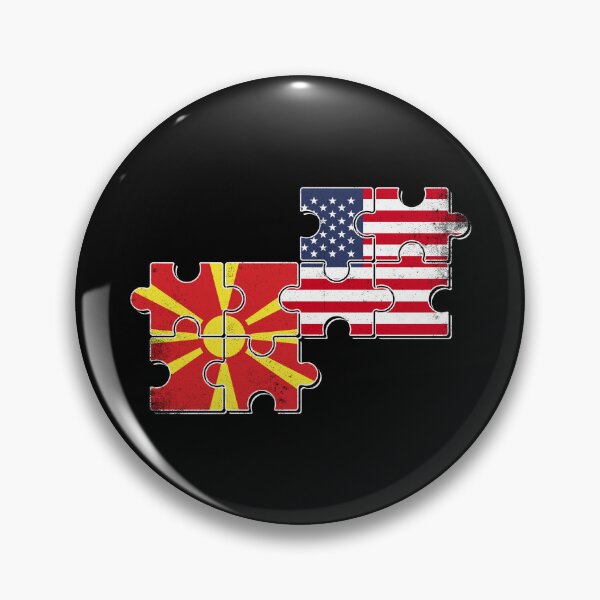Artikelvorschau, Nordmazedonien USA Flagge Nordmazedonier Amerikaner entworfen und verkauft von max-it-out.