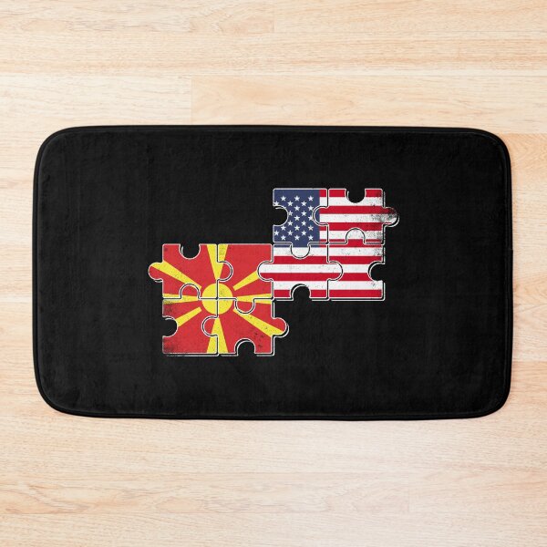Artikelvorschau, Nordmazedonien USA Flagge Nordmazedonier Amerikaner entworfen und verkauft von max-it-out.
