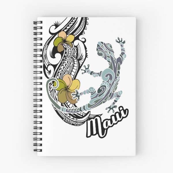 Item preview, Tiare Tribal Maui Floral And Gecko designed and sold by sunnthreads.