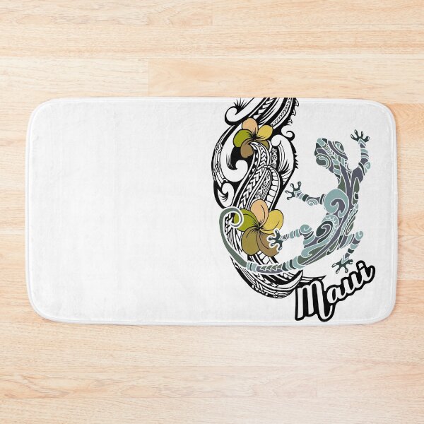 Item preview, Tiare Tribal Maui Floral And Gecko designed and sold by sunnthreads.