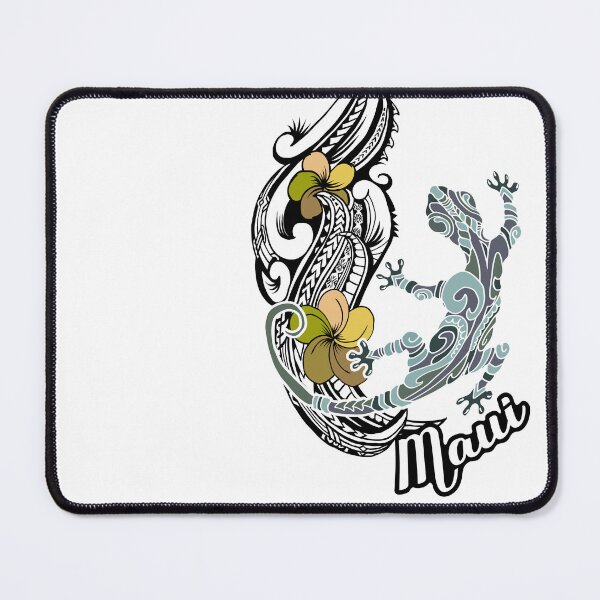 Item preview, Tiare Tribal Maui Floral And Gecko designed and sold by sunnthreads.