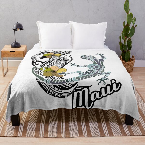 Item preview, Tiare Tribal Maui Floral And Gecko designed and sold by sunnthreads.