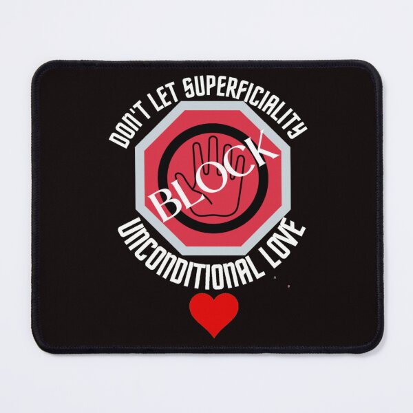 Item preview, Don't let superficiality block unconditional love [black { Real love} vs fake love shallow} designed and sold by Mammanation.
