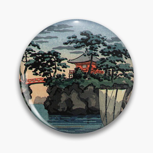 Item preview, Japanese Art Print - Godaido Shrine, Matsushima by Tsuchiya Koitsu designed and sold by TeeARTHY.