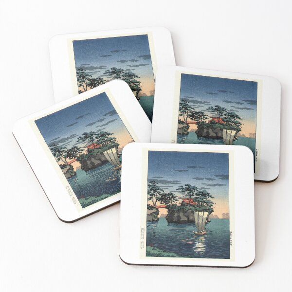 Item preview, Japanese Art Print - Godaido Shrine, Matsushima by Tsuchiya Koitsu designed and sold by TeeARTHY.
