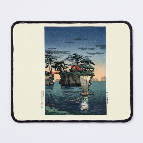 Item preview, Japanese Art Print - Godaido Shrine, Matsushima by Tsuchiya Koitsu designed and sold by TeeARTHY.