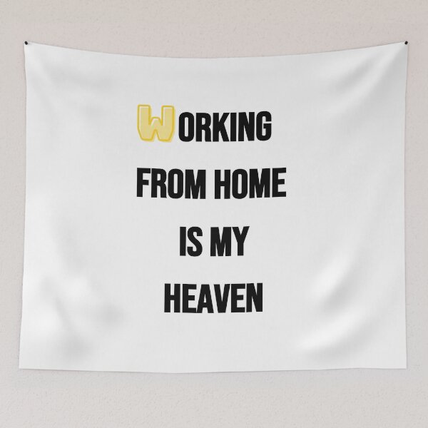 Item preview, Working from home is my heaven or all those who love working from home designed and sold by RockBeeDesigns.