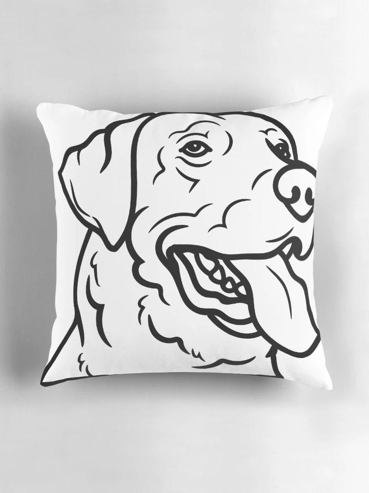 Thumbnail 3 of 4, Pillow, Labrador designed and sold by RICK00.