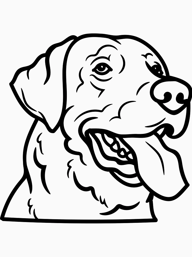 Aperçu 6 sur 6. Sweat à capuche épais avec l'œuvre Labrador créée et vendue par RICK00.