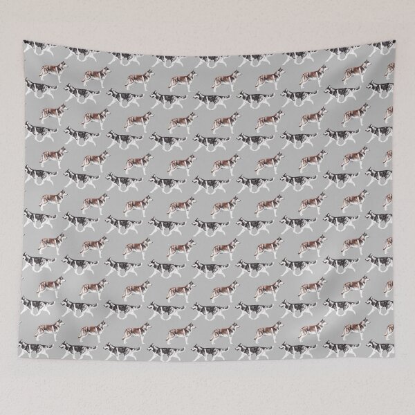 Item preview, Siberian Husky Repeat Pattern designed and sold by Amber Westwood.