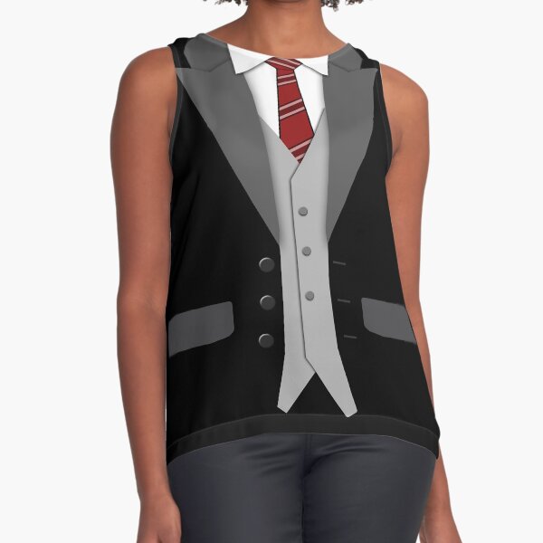 Black Suit Tie and Vest T-shirt by JerryWLambert #Aff