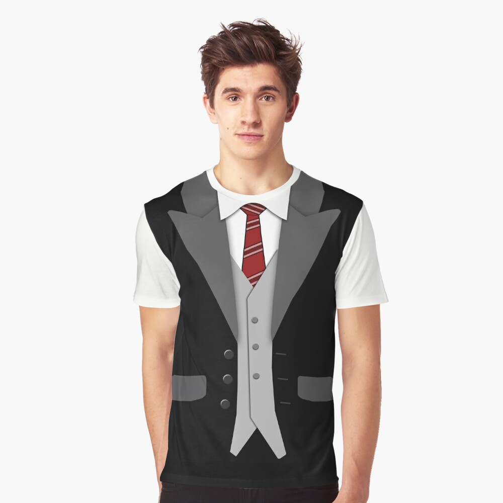 Black Suit Red Tie and Vest Poster for Sale by DamTinhSAZ