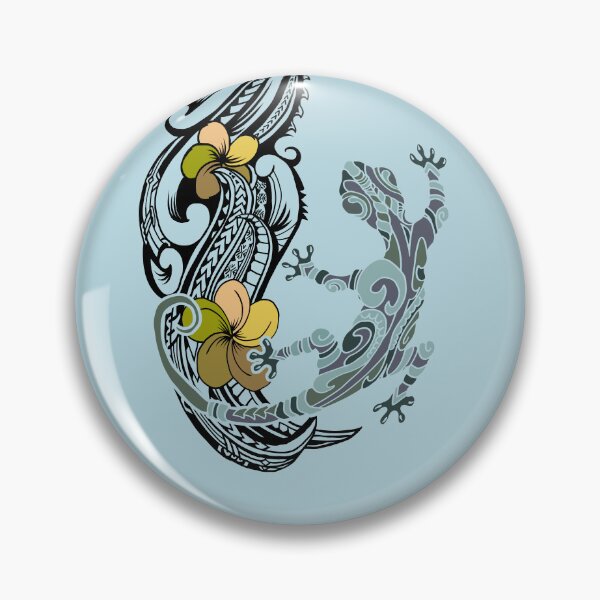 Item preview,  Tiare Tribal Floral And Gecko designed and sold by sunnthreads.