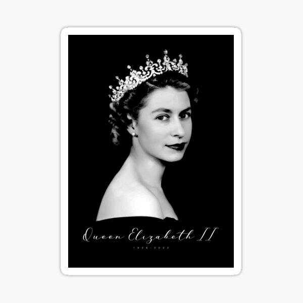 Queen Elizabeth II Erinnerungsstücke Kunst Sticker