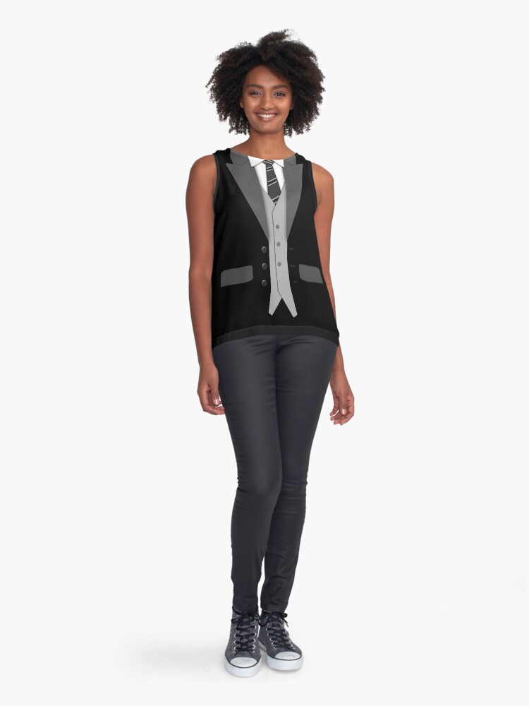 Black Suit Tie and Vest