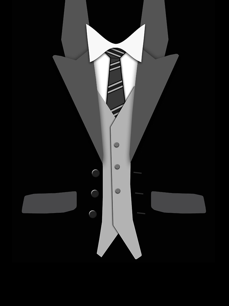 Black Suit Tie and Vest' Men's T-Shirt